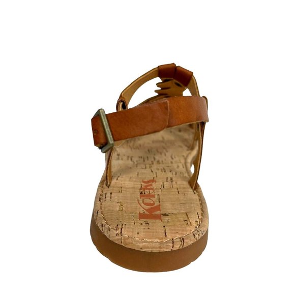 Korks Sawyer Womens Braided Strappy Sandals Size 7 Brown Stylish & Casual Shoes - Picture 11 of 15